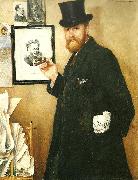 Ernst Josephson portratt av per staaff oil painting